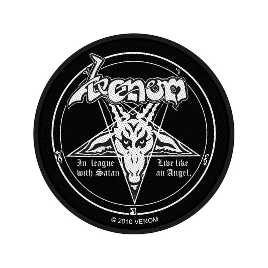 Venom Standard Woven Patch: In League with Satan