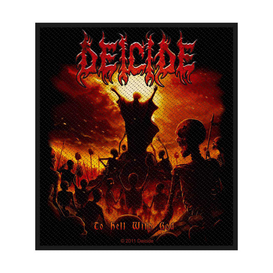 Deicide Standard Woven Patch: To Hell With God