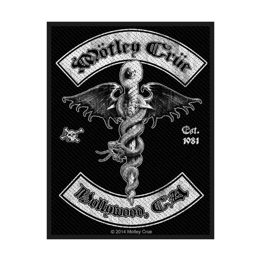 Motley Crue Standard Woven Patch: Hollywood
