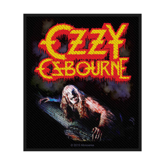 Ozzy Osbourne Standard Woven Patch: Bark At The Moon