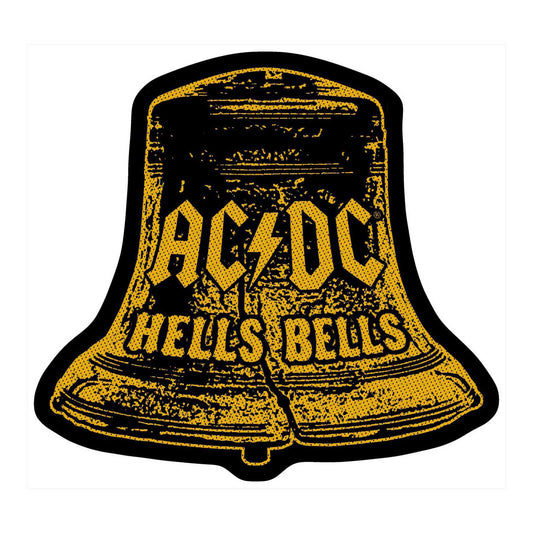 AC/DC Standard Woven Patch: Hells Bells Cut Out