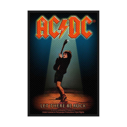 AC/DC Standard Woven Patch: Let There Be Rock