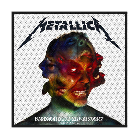 Metallica Standard Woven Patch: Hardwired to Self Destruct