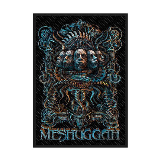 Meshuggah Standard Woven Patch: 5 Faces