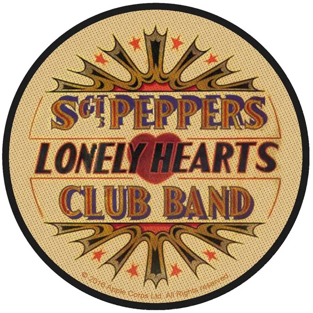 The Beatles Standard Woven Patch: Sgt Peppers Lonely Hearts Club Band