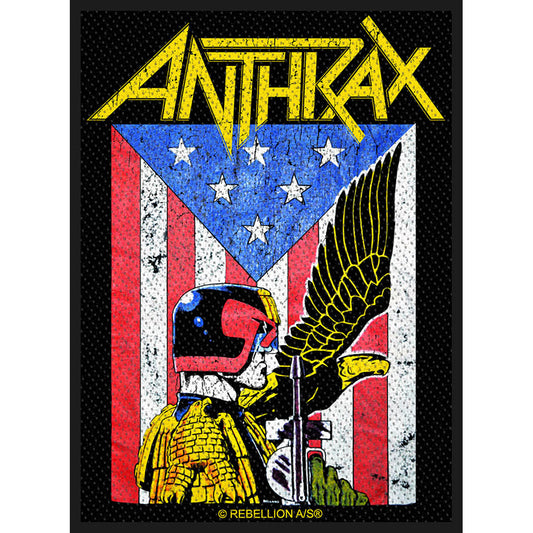 Anthrax Standard Woven Patch: Judge Dredd