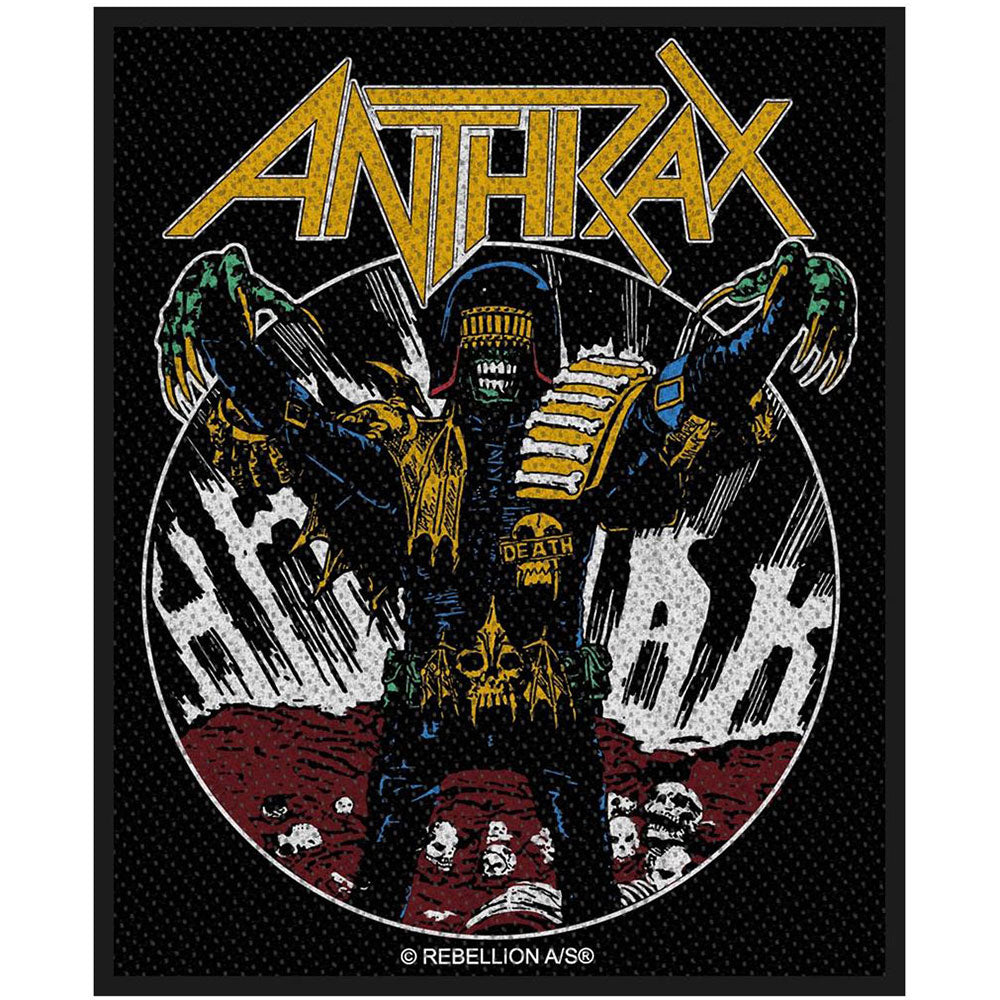 Anthrax Standard Woven Patch: Judge Death
