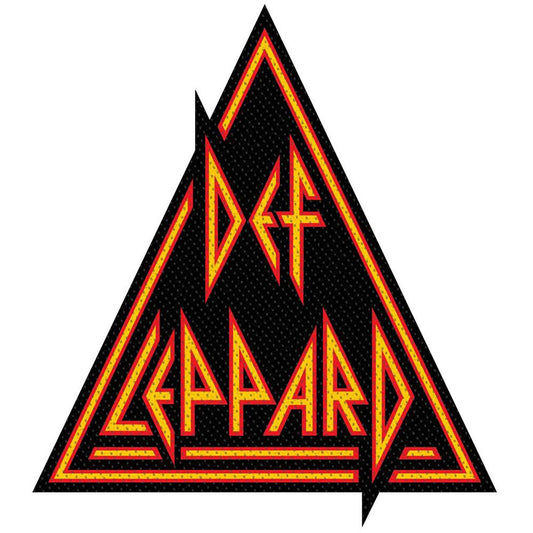 Def Leppard Standard Woven Patch: Logo Cut Out
