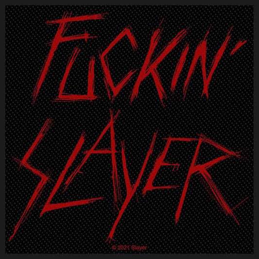 Slayer Standard Woven Patch: Fuckin' Slayer
