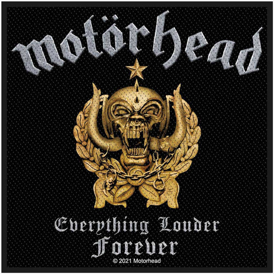 Motorhead Standard Woven Patch: Everything Louder Forever