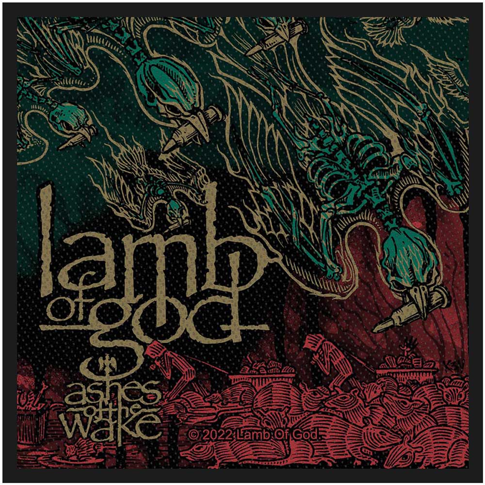 Lamb Of God Standard Woven Patch: Ashes Of The Wake