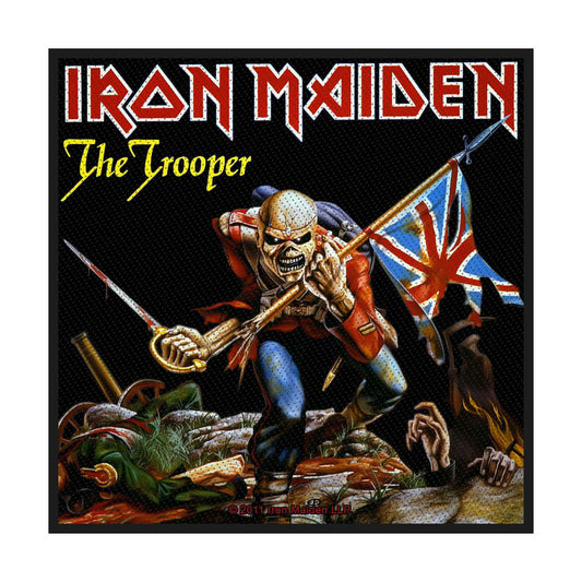Iron Maiden Standard Woven Patch: The Trooper