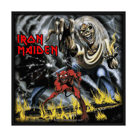 Iron Maiden Standard Woven Patch: Number Of The Beast