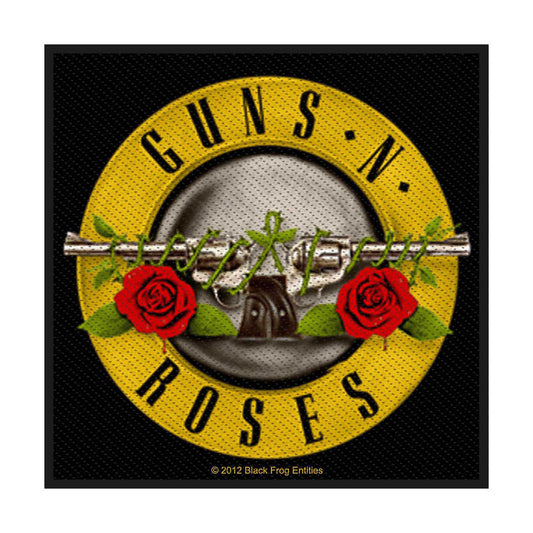 Guns N' Roses Standard Woven Patch: Bullet Logo