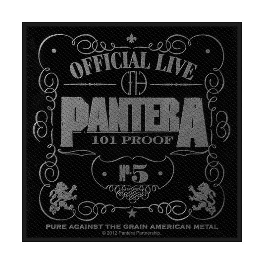 Pantera Standard Woven Patch: 101% Proof
