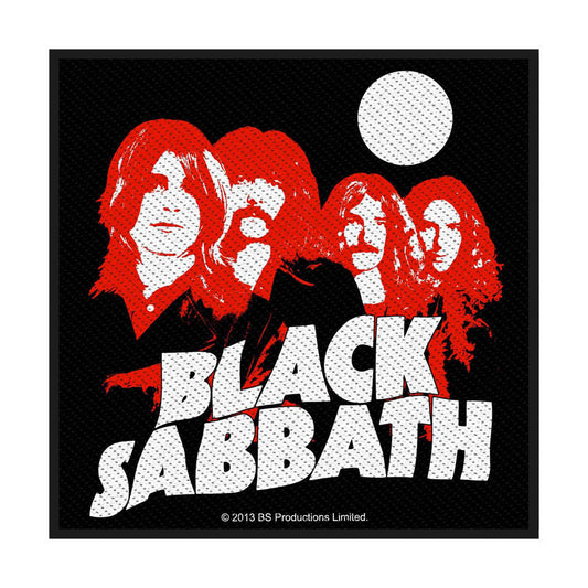 Black Sabbath Standard Woven Patch: Red Portraits