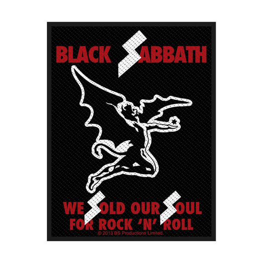 Black Sabbath Standard Woven Patch: Sold Our Souls
