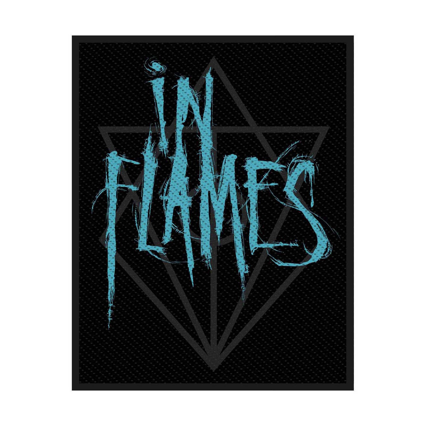 In Flames Standard Woven Patch: Scratched Logo