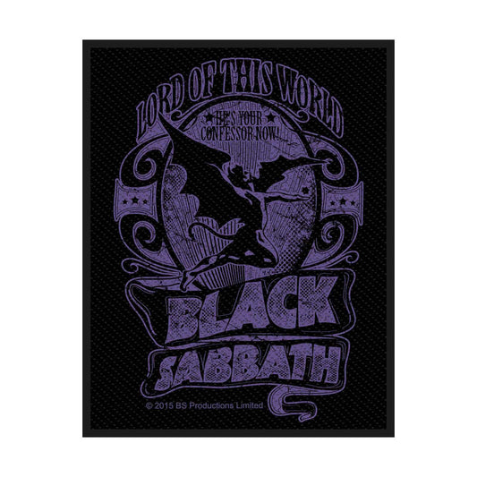 Black Sabbath Standard Woven Patch: Lord Of This World
