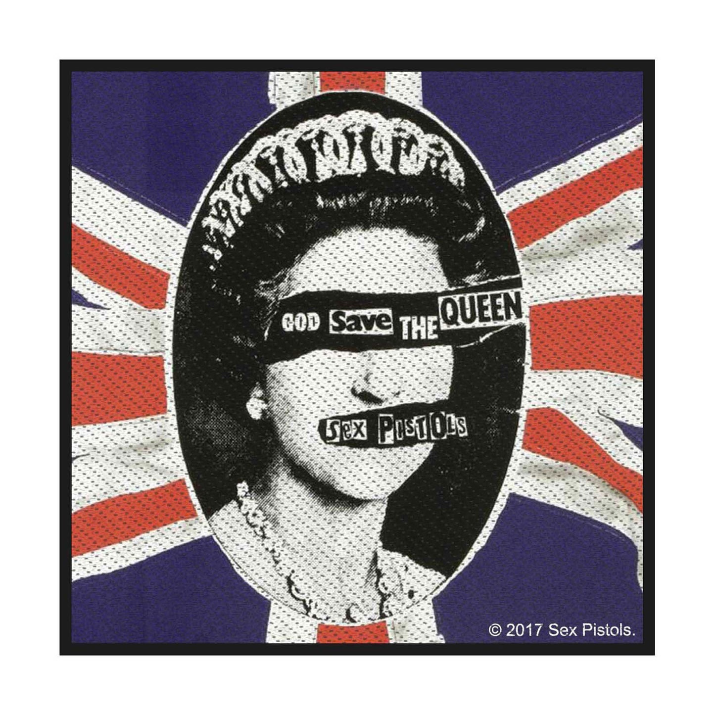The Sex Pistols Standard Woven Patch: God Save The Queen