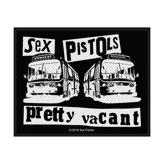 The Sex Pistols Standard Woven Patch: Pretty Vacant