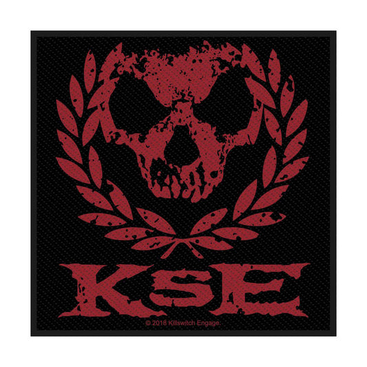 Killswitch Engage Standard Woven Patch: Skull Wreath