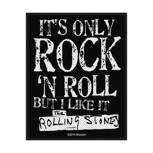 The Rolling Stones Standard Woven Patch: It's Only Rock N' Roll