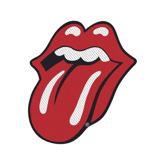 The Rolling Stones Standard Woven Patch: Tongue Cut-Out