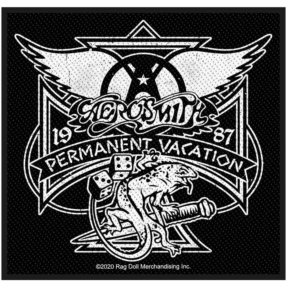 Aerosmith Standard Woven Patch: Permanent Vacation