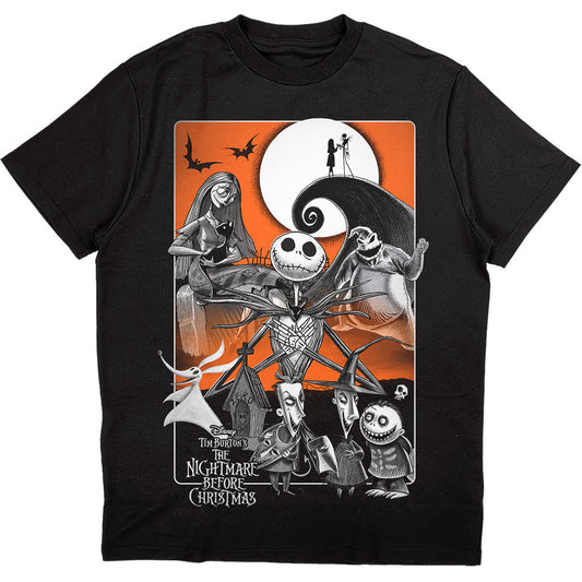 Disney T-Shirt: The Nightmare Before Christmas Orange Moon