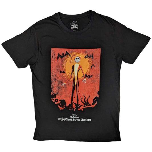 Disney T-Shirt: The Nightmare Before Christmas Jack Orange Sun & Logo