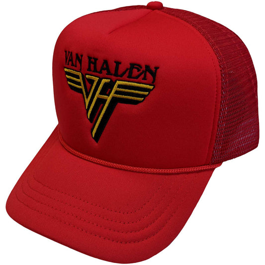 Van Halen Baseball Cap: Text & Yellow Logo