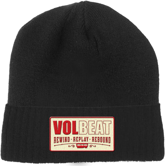 Volbeat Beanie Hat: Rewind  Replay  Rebound