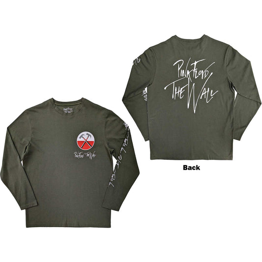 Pink Floyd Long Sleeve T-Shirt: The Wall Hammers Logo