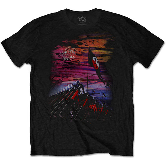 Pink Floyd T-Shirt: The Wall Flag & Hammers