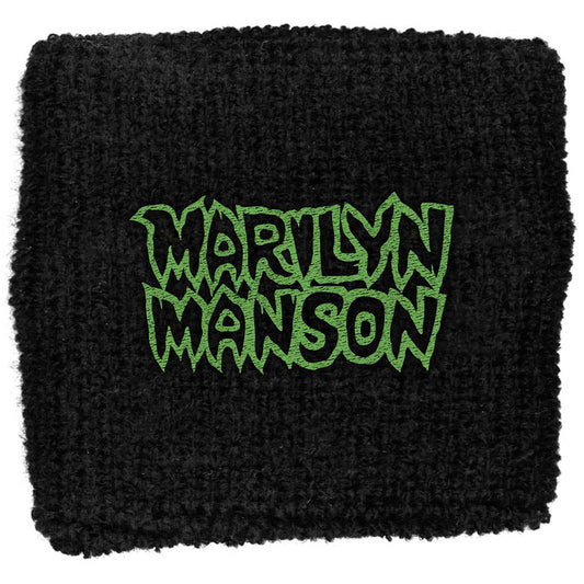 Marilyn Manson Fabric Wristband: Logo