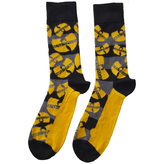 Wu-Tang Clan Socks: Logos Yellow