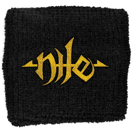 Nile Fabric Wristband: Gold Logo