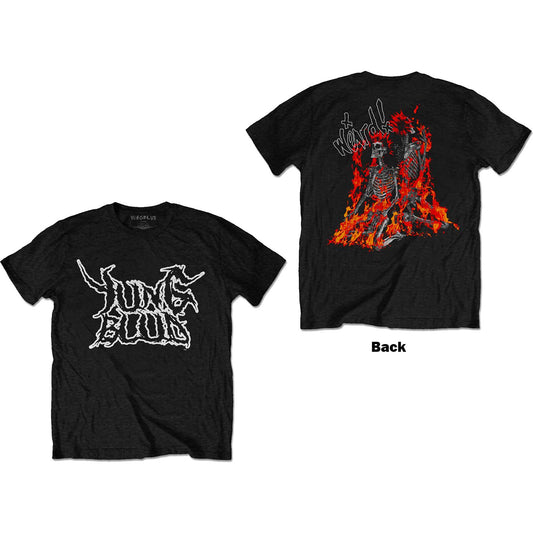 Yungblud T-Shirt: Weird Flaming Skeletons