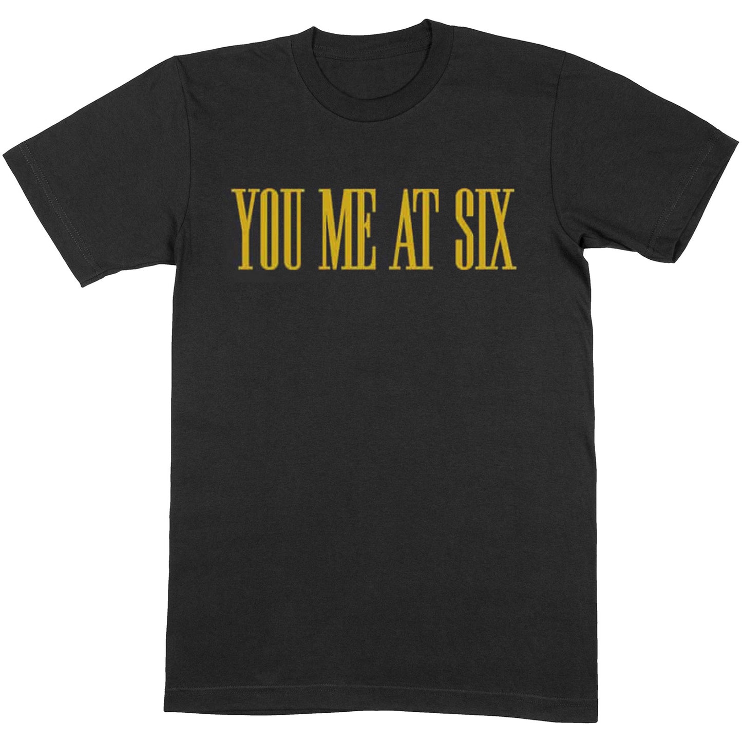 You Me At Six T-Shirt: Yellow Text