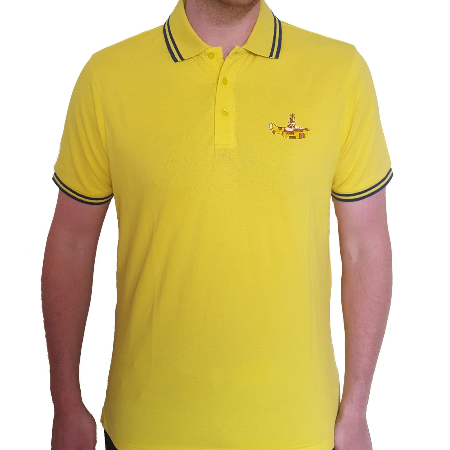 The Beatles Polo Shirt: Yellow Submarine